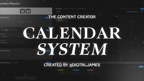 Content Creator Notion Dashboard